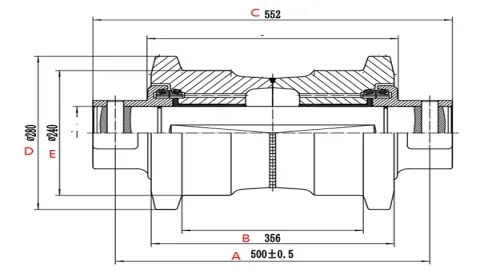 ZX870 Track roller
