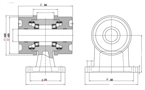 Carrier Roller for Komatsu PC1250 Excavator