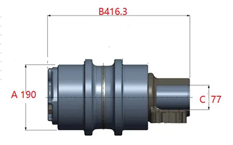 Carrier Roller for Caterpillar E385 Excavator
