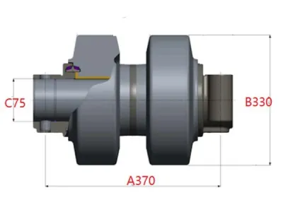 Carrier Roller for Hitachi EX2600 Excavator