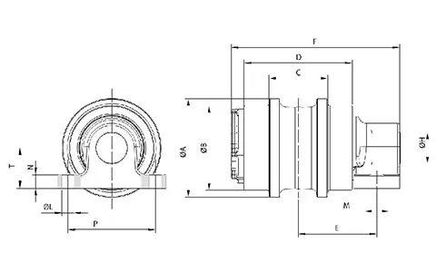 Carrier Roller for Hitachi ZX470 Excavator