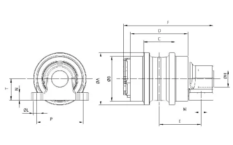Carrier Roller for Hitachi EX200 Excavator