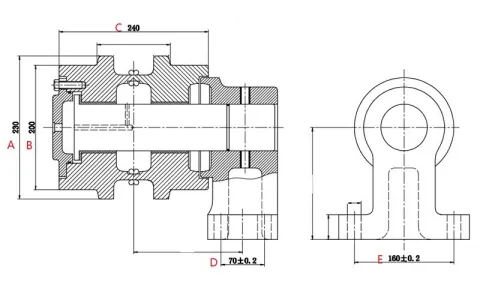 Carrier Roller for Volvo EC750 Excavator