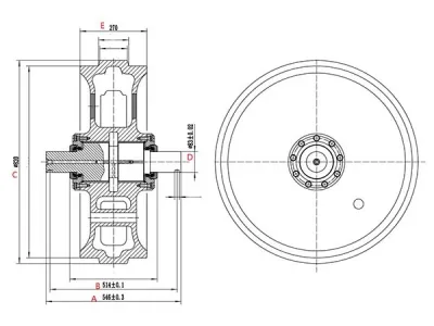 Idler for Komatsu D275 Bulldozer