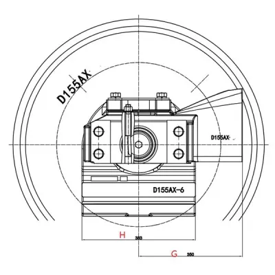 Idler for Komatsu D155 Bulldozer
