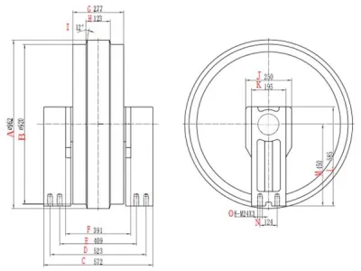Idler for Komatsu PC1250 Excavator