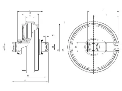 Idler for Komatsu PC200 Excavator