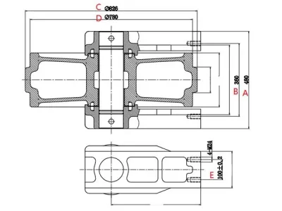 Idler for Caterpillar E390 Excavator