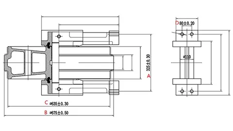 Idler for Caterpillar E345 Excavator