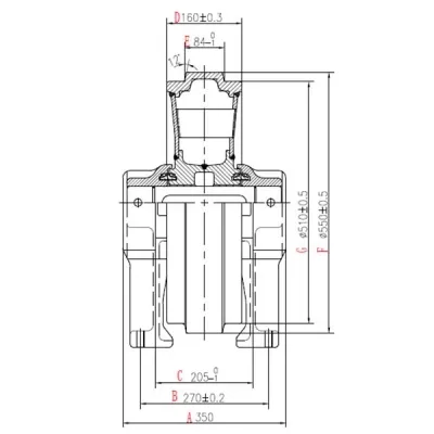 Idler for Caterpillar E320 Excavator