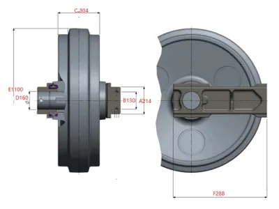 Idler for Hitachi EX1900 Excavator