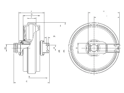 Idler for Hitachi EX200 Excavator