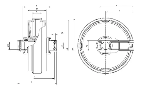 Idler for Volvo EC210 Excavator