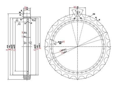 Sprocket for Komatsu PC1250 Excavator