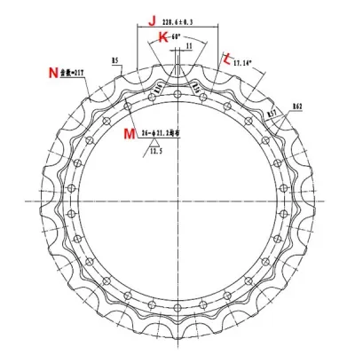 Sprocket for Komatsu PC400 Excavator