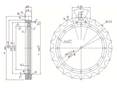Sprocket for Caterpillar E320 Excavator