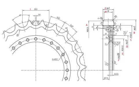 Sprocket for Volvo EC480 Excavator