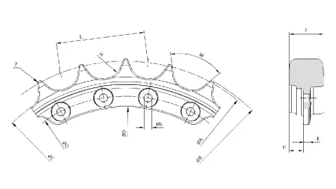 Sprocket Segment for Komatsu D85 Bulldozer