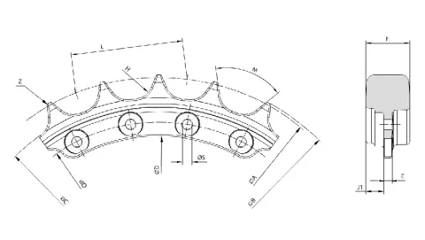 Sprocket Segment for Caterpillar D10 Bulldozer